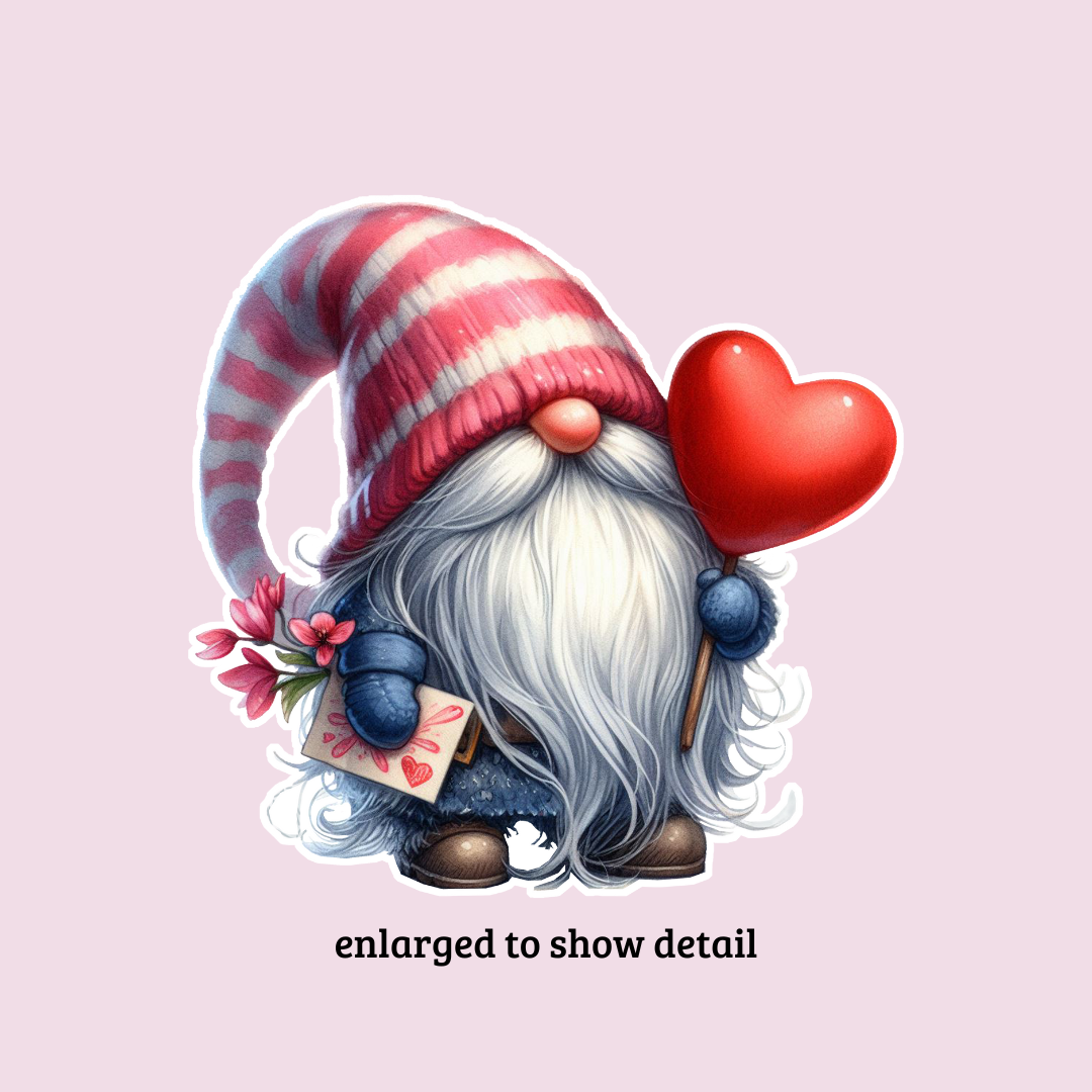 Gnome Sweethearts Die Cut Stickers
