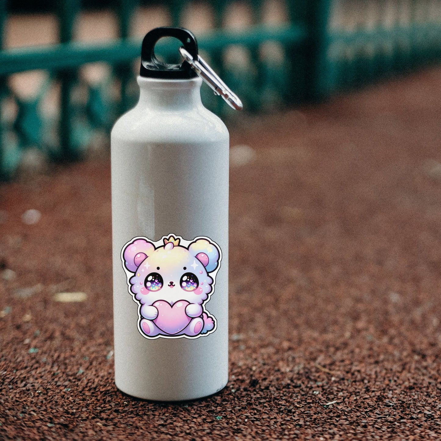 Kawaii Sparkle Bear Die Cut Sticker