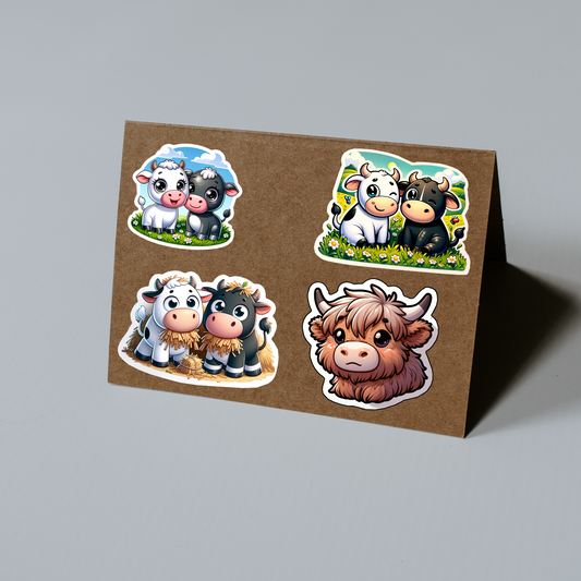 Kawaii Pasture Pals Die Cut Sticker