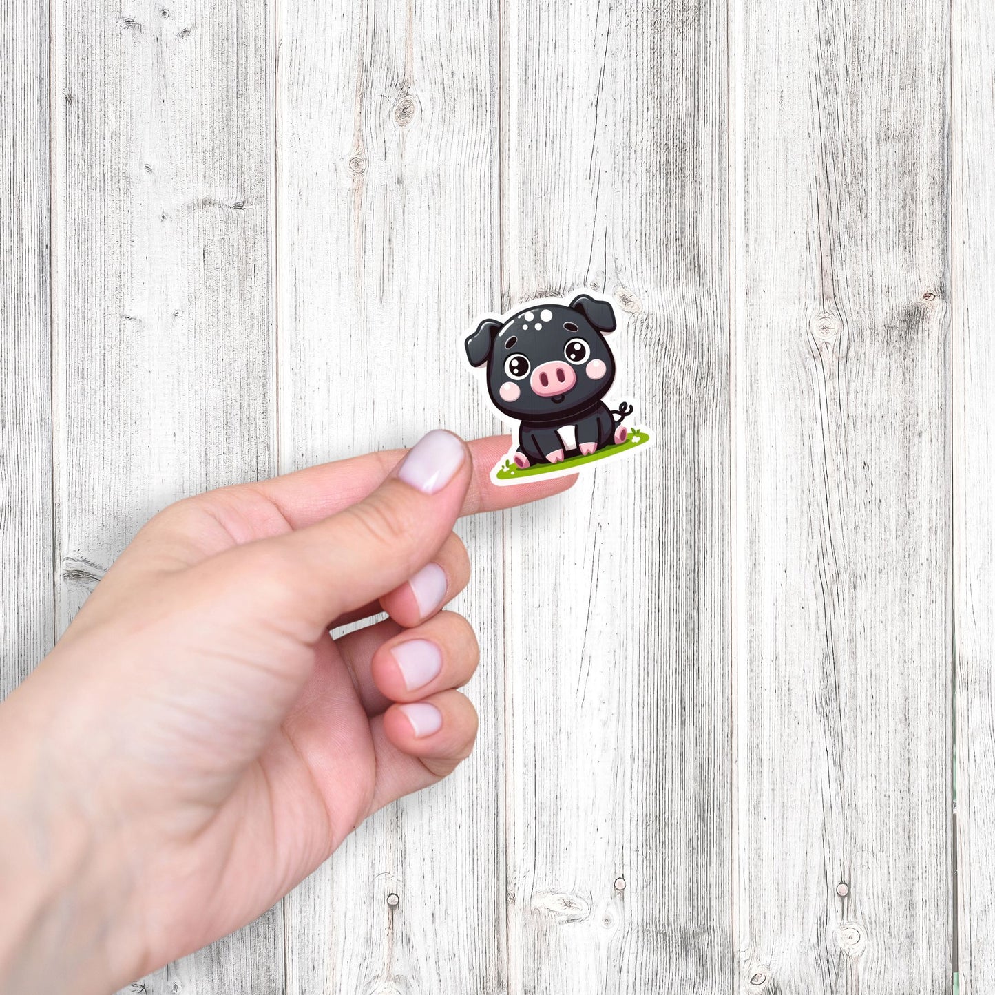 Mud & Snuggles Kawaii Pigs Die Cut Stickers