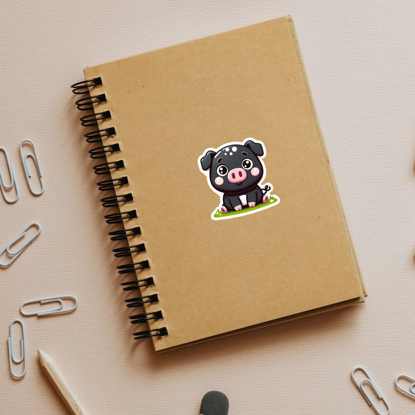Mud & Snuggles Kawaii Pigs Die Cut Stickers