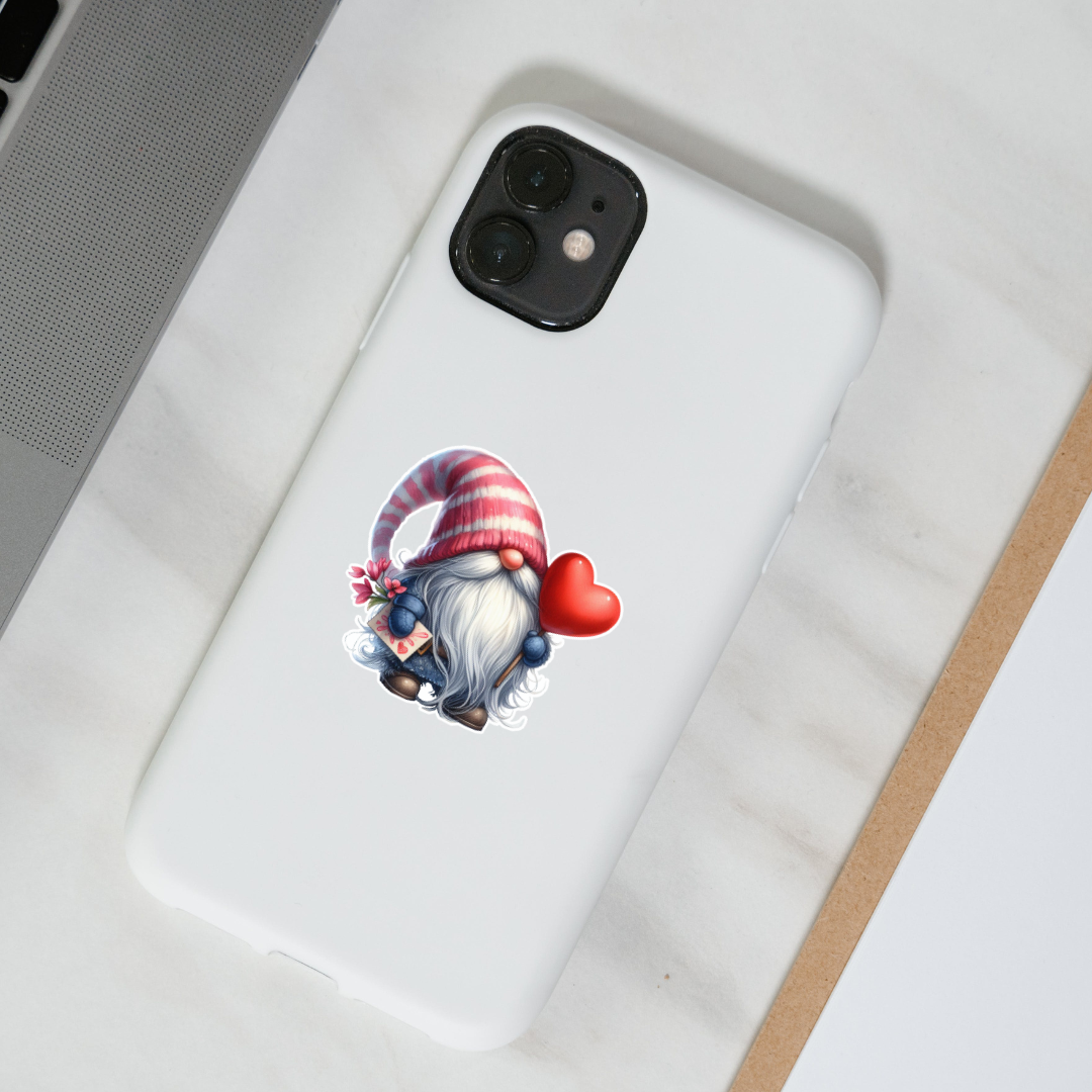 Gnome Sweethearts Die Cut Stickers