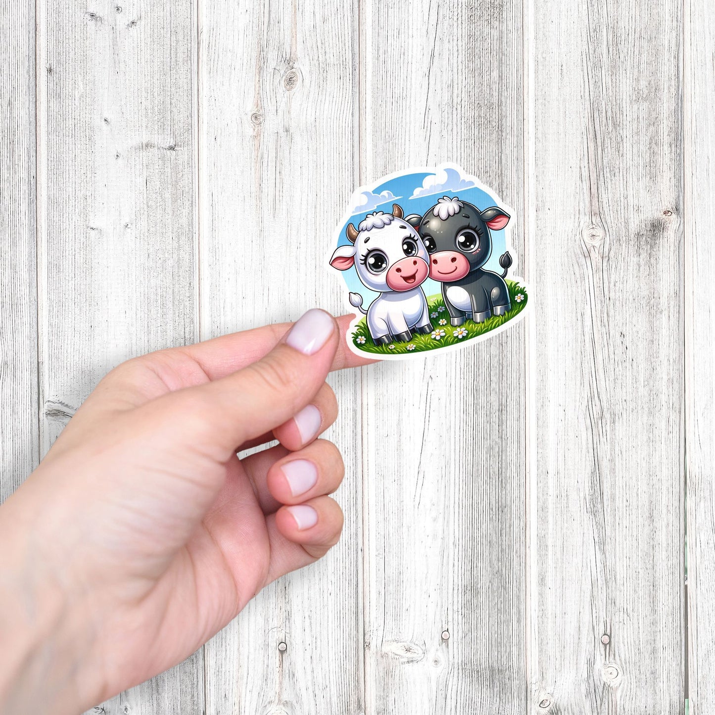 Kawaii Pasture Pals Die Cut Sticker
