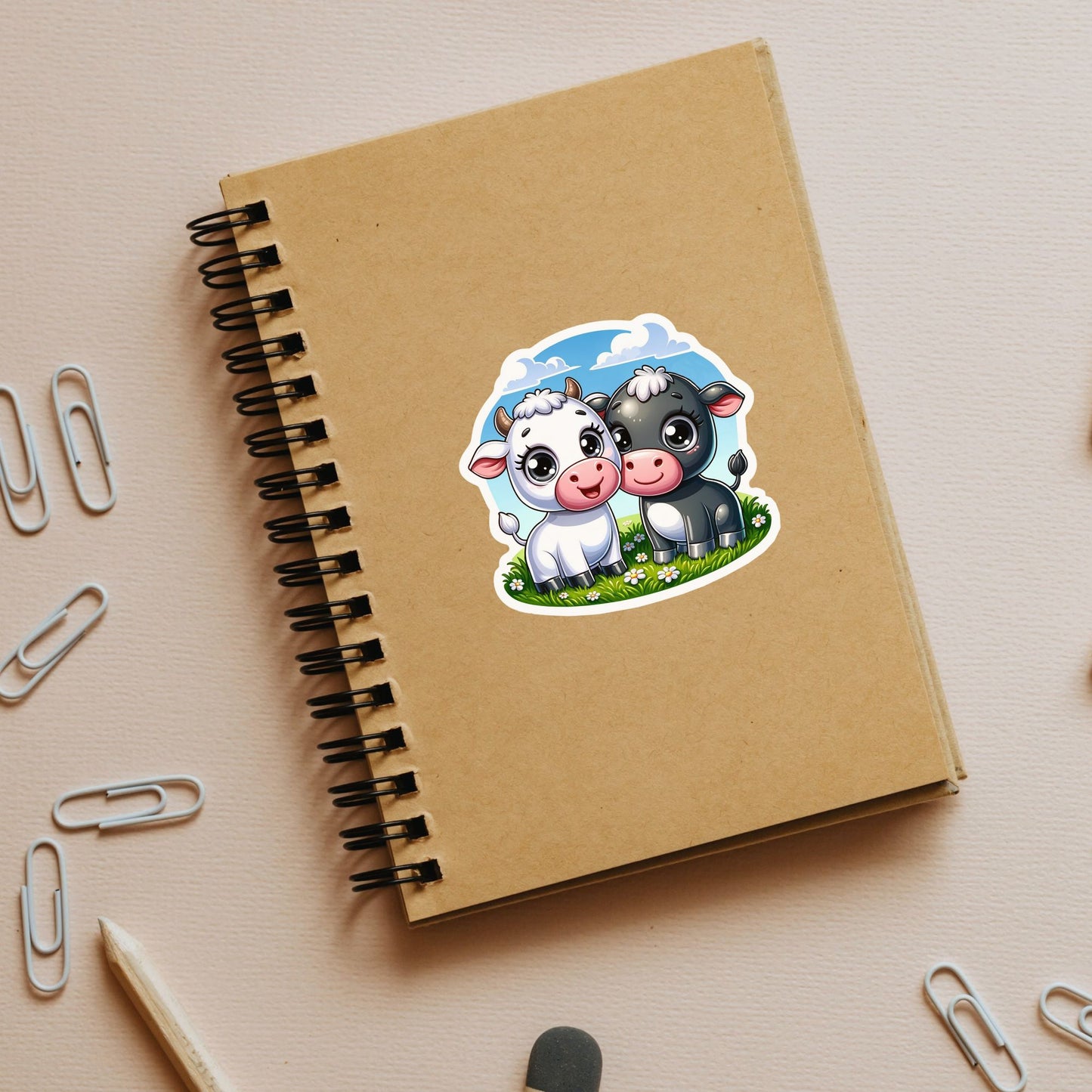 Kawaii Pasture Pals Die Cut Sticker