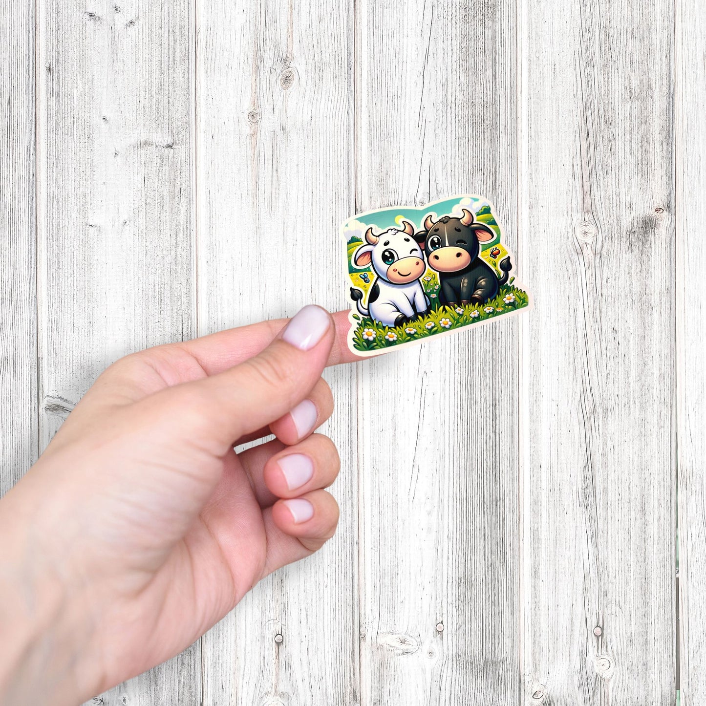 Kawaii Pasture Pals Die Cut Sticker