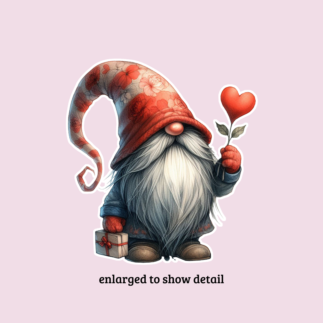 Gnome Sweethearts Die Cut Stickers