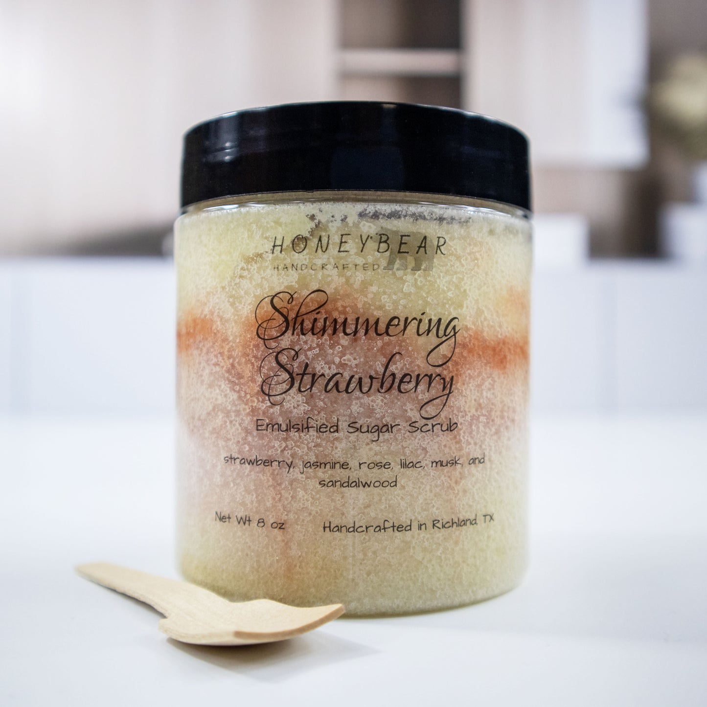 Shimmering Strawberry Emulsified Sugar Scrub