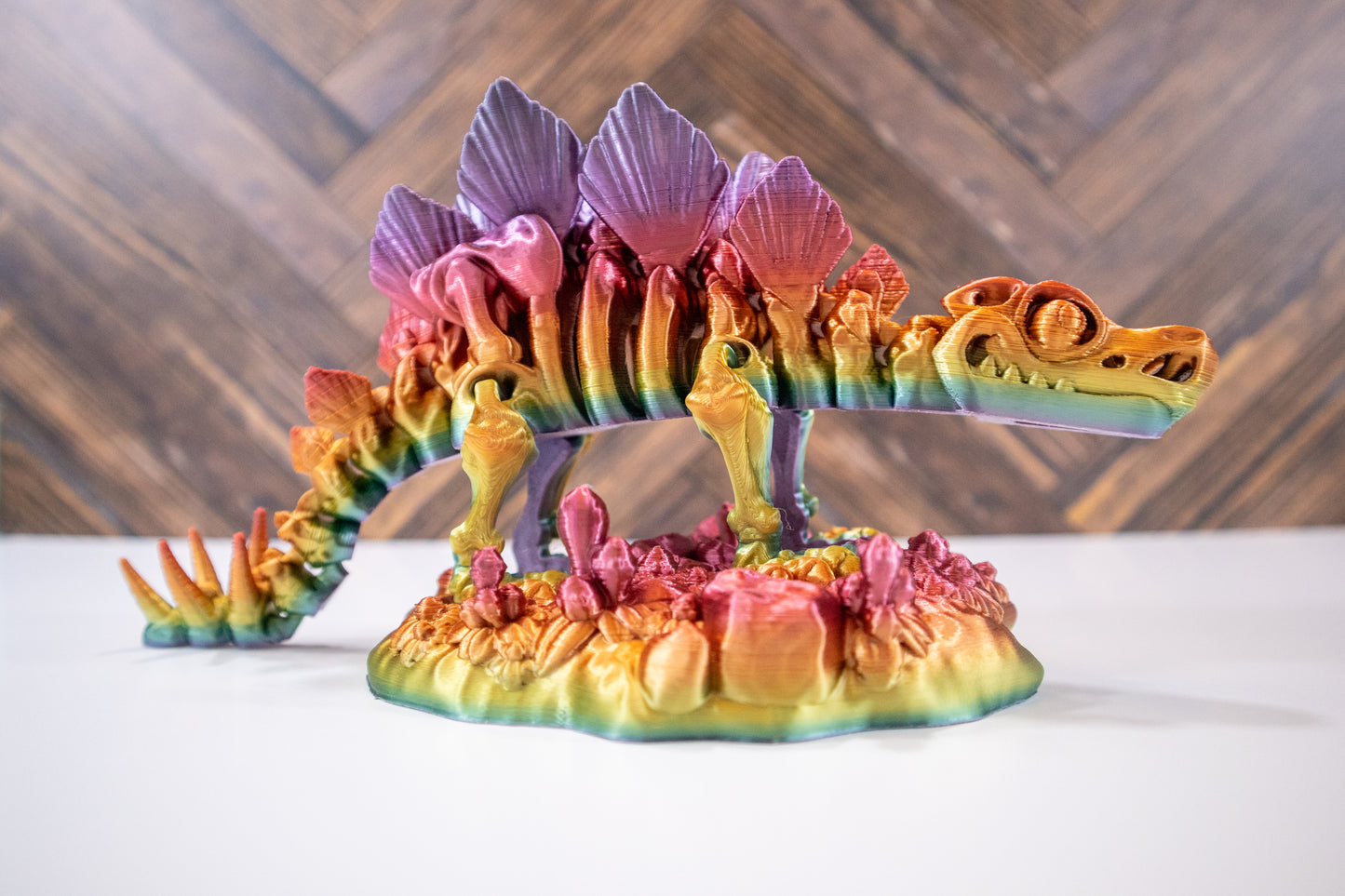 Dinosaur Dynamo: The Stegosaurus Workday Warrior