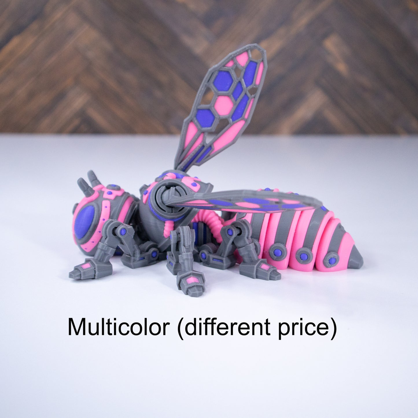 Techno Buzz: Vibrant Mech Bee