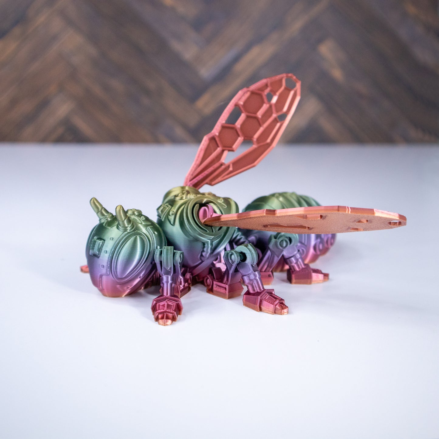 Techno Buzz: Vibrant Mech Bee