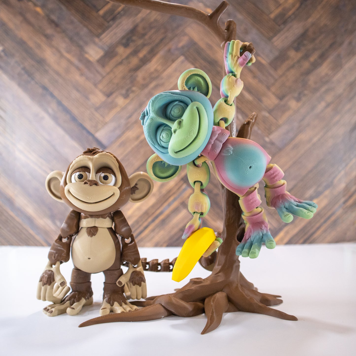 Monkey Mischief: Articulating Monkey with Tree and Banana