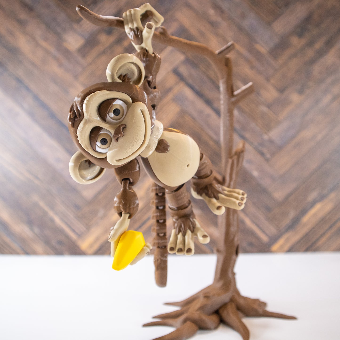 Monkey Mischief: Articulating Monkey with Tree and Banana