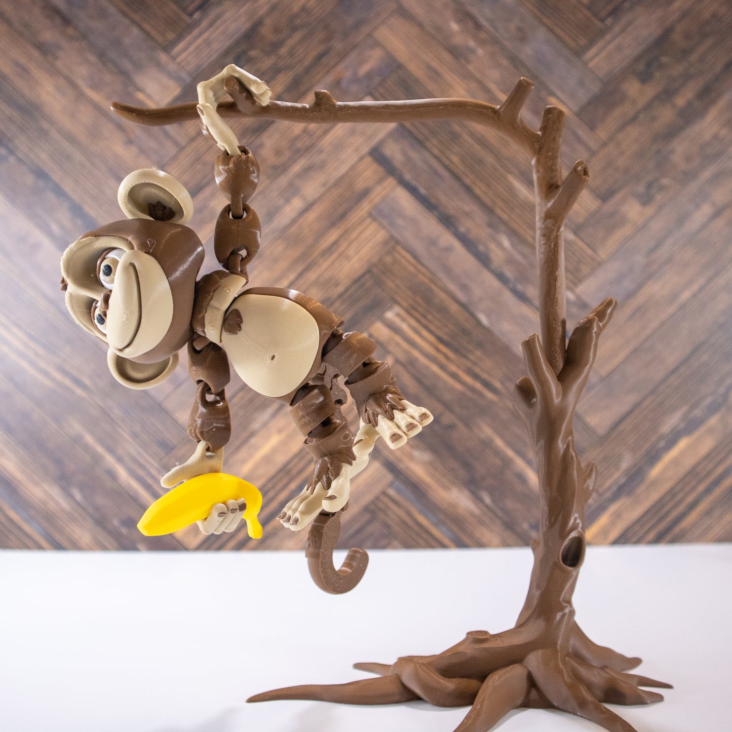 Monkey Mischief: Articulating Monkey with Tree and Banana