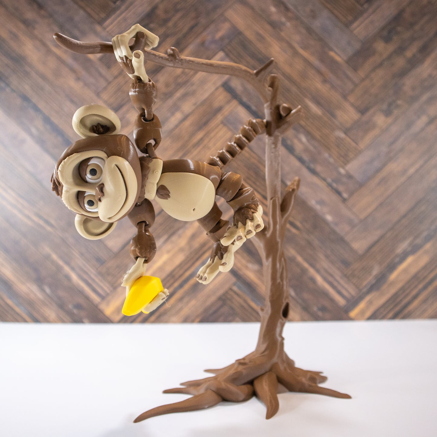Monkey Mischief: Articulating Monkey with Tree and Banana