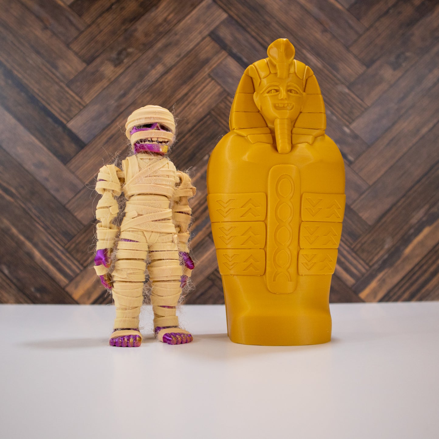 Pharaoh’s Curse: 3D-Printed Mummy with Sarcophagus