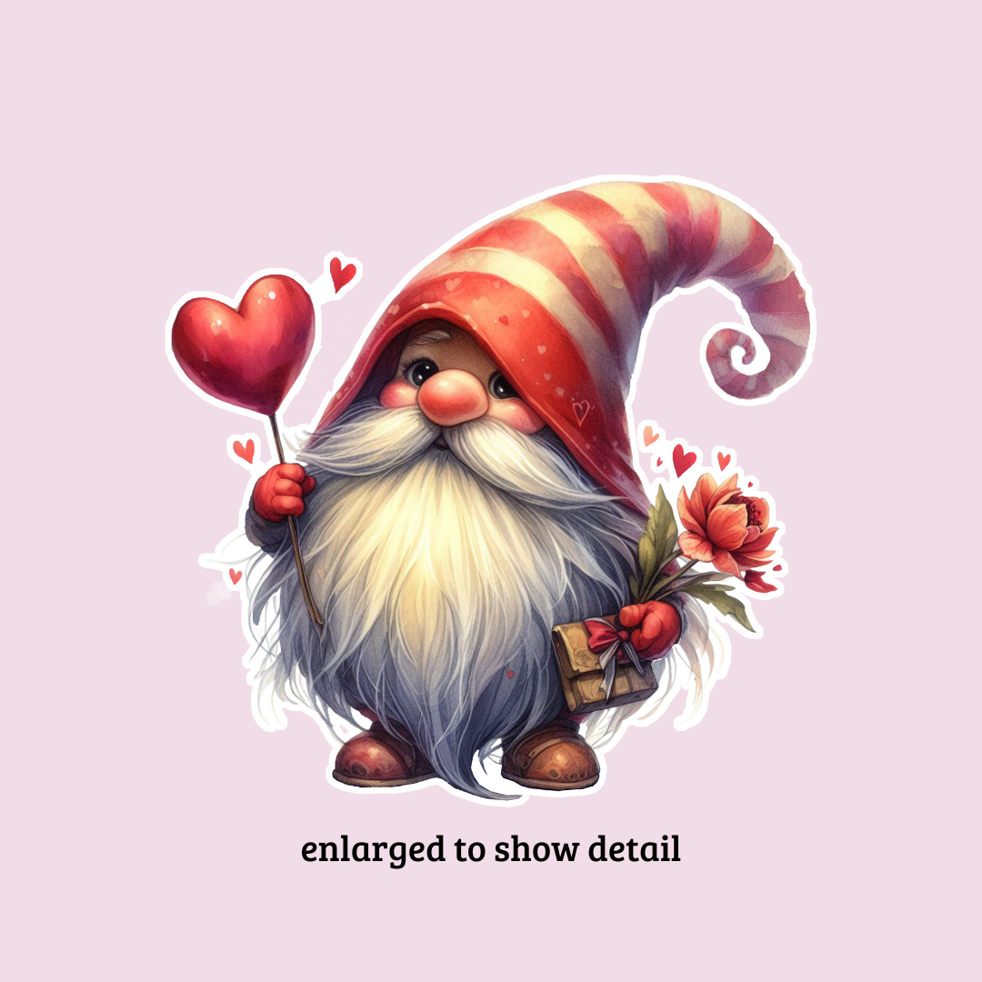 Gnome Sweethearts Die Cut Stickers