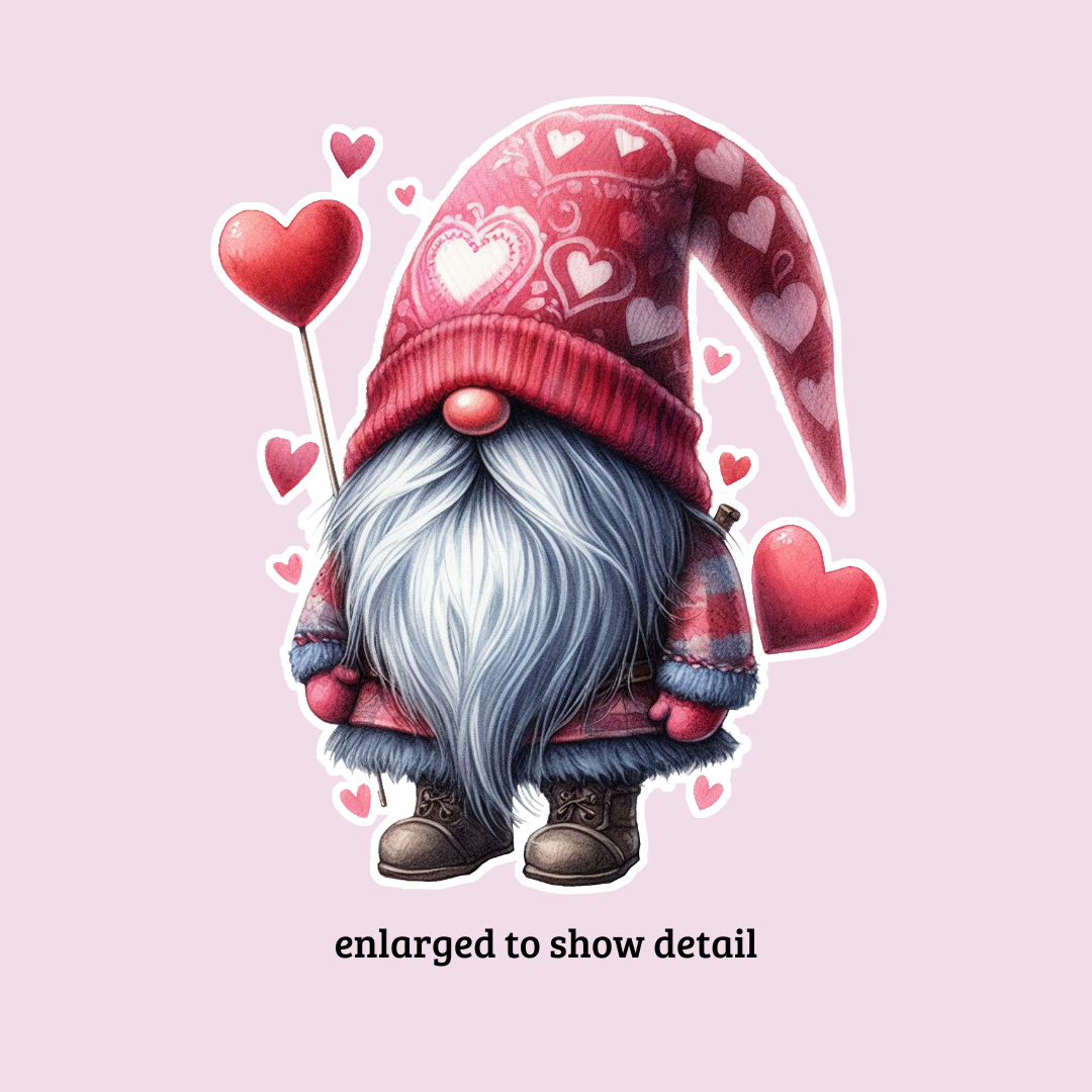 Gnome Sweethearts Die Cut Stickers
