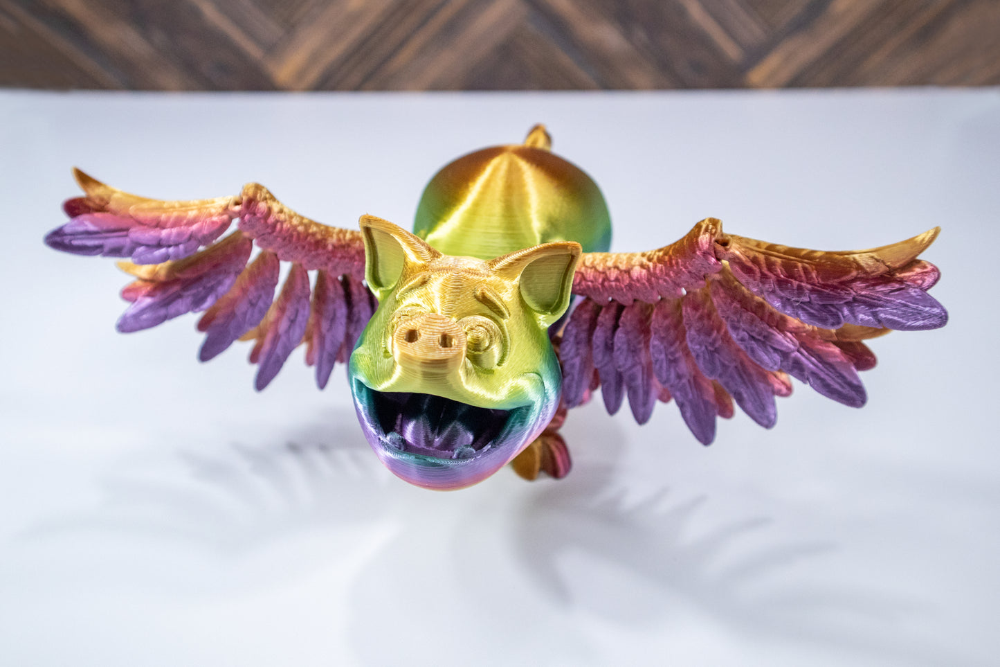 Whimsical Winged Pig