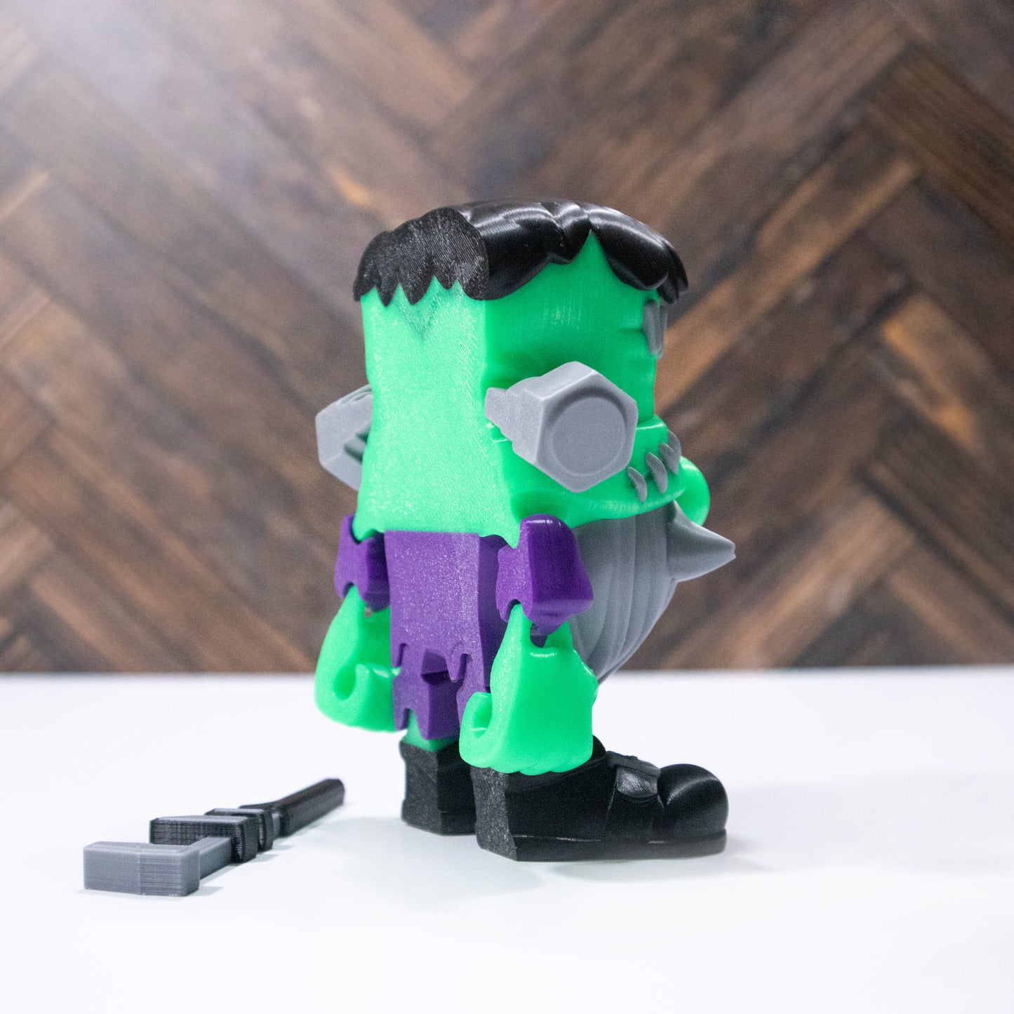 Frankie the Gnome – 3D Printed Articulating Frankenstein Gnome with Wrench