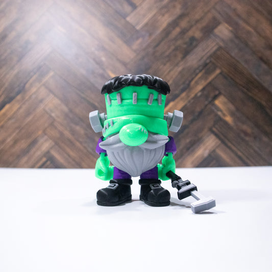 Frankie the Gnome – 3D Printed Articulating Frankenstein Gnome with Wrench