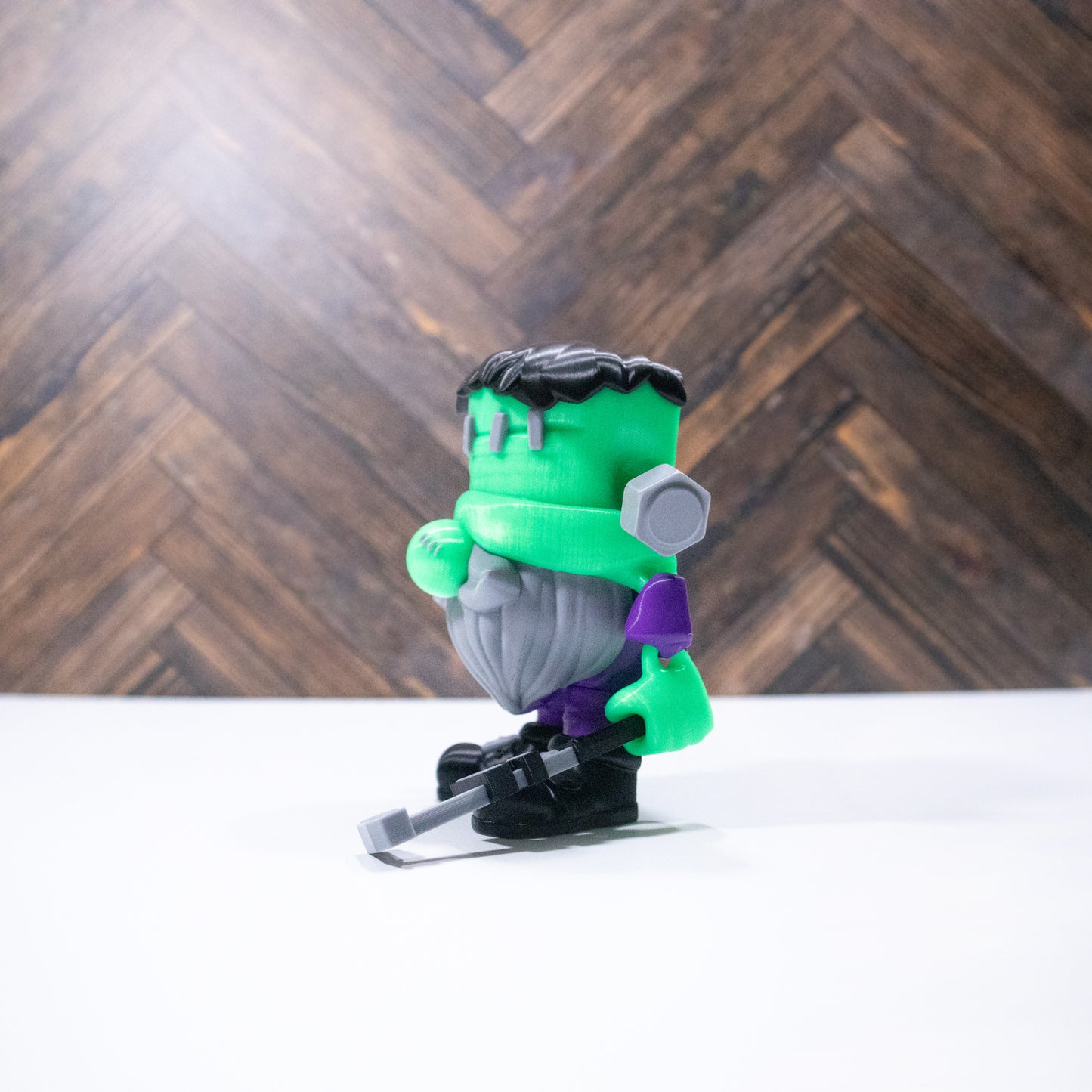 Frankie the Gnome – 3D Printed Articulating Frankenstein Gnome with Wrench
