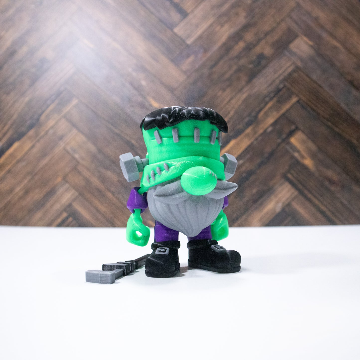 Frankie the Gnome – 3D Printed Articulating Frankenstein Gnome with Wrench
