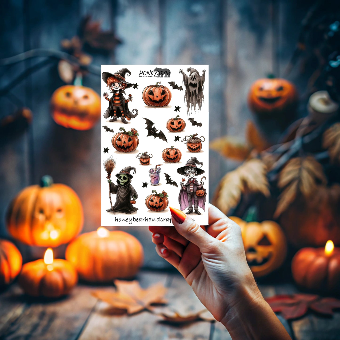 Spooky Halloween Sticker Sheet