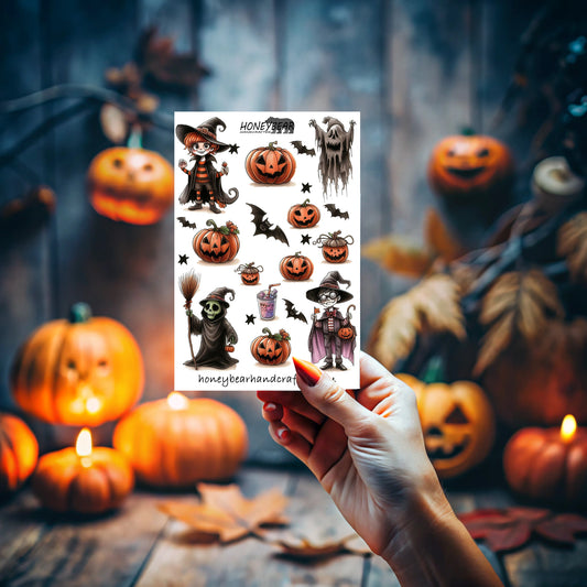 Spooky Halloween Sticker Sheet