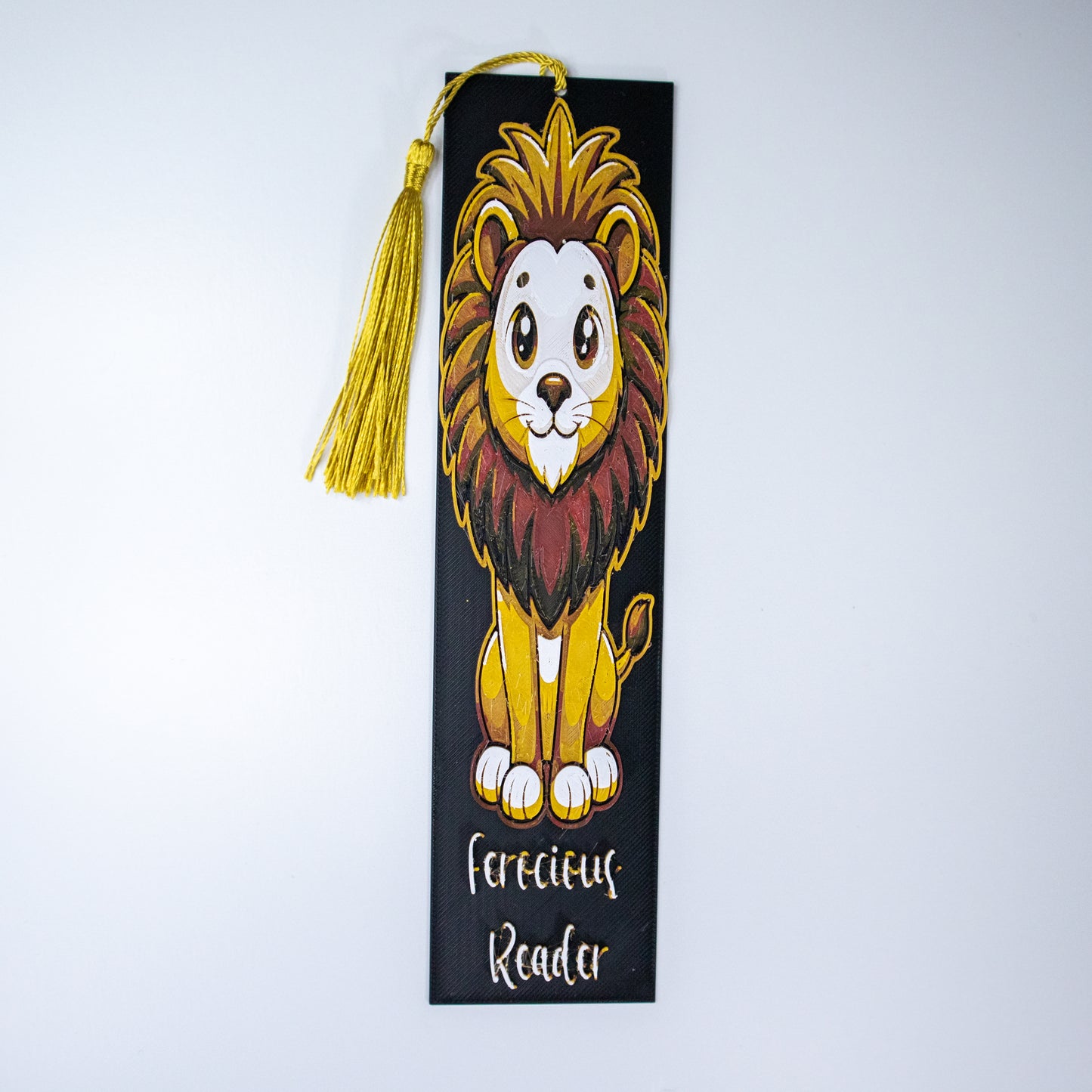 Ferocious Reader: Lion 3D Printed Bookmark