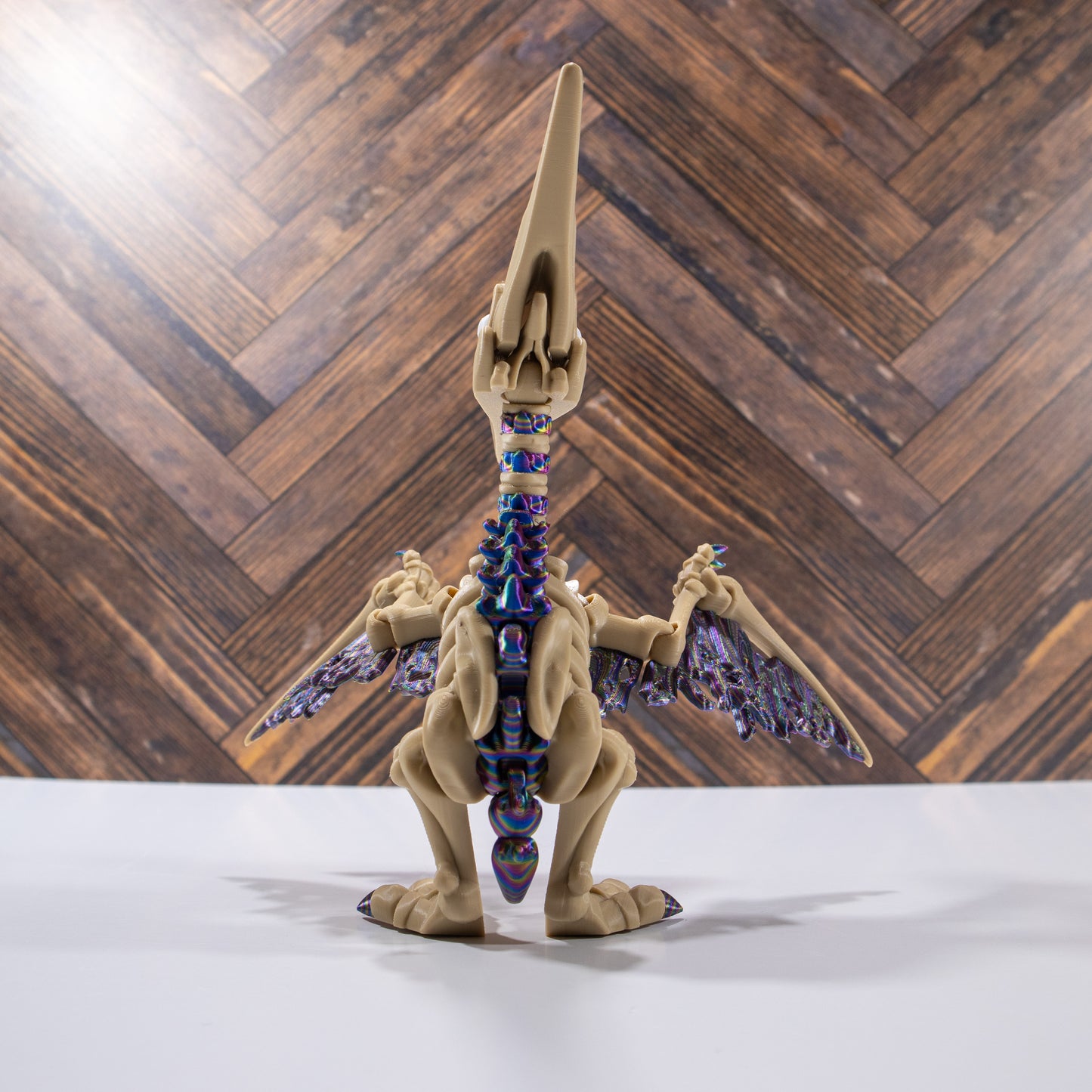 Mama Bonewings & Her Trio of Eggs- 3D printed articulating Pterodactyl