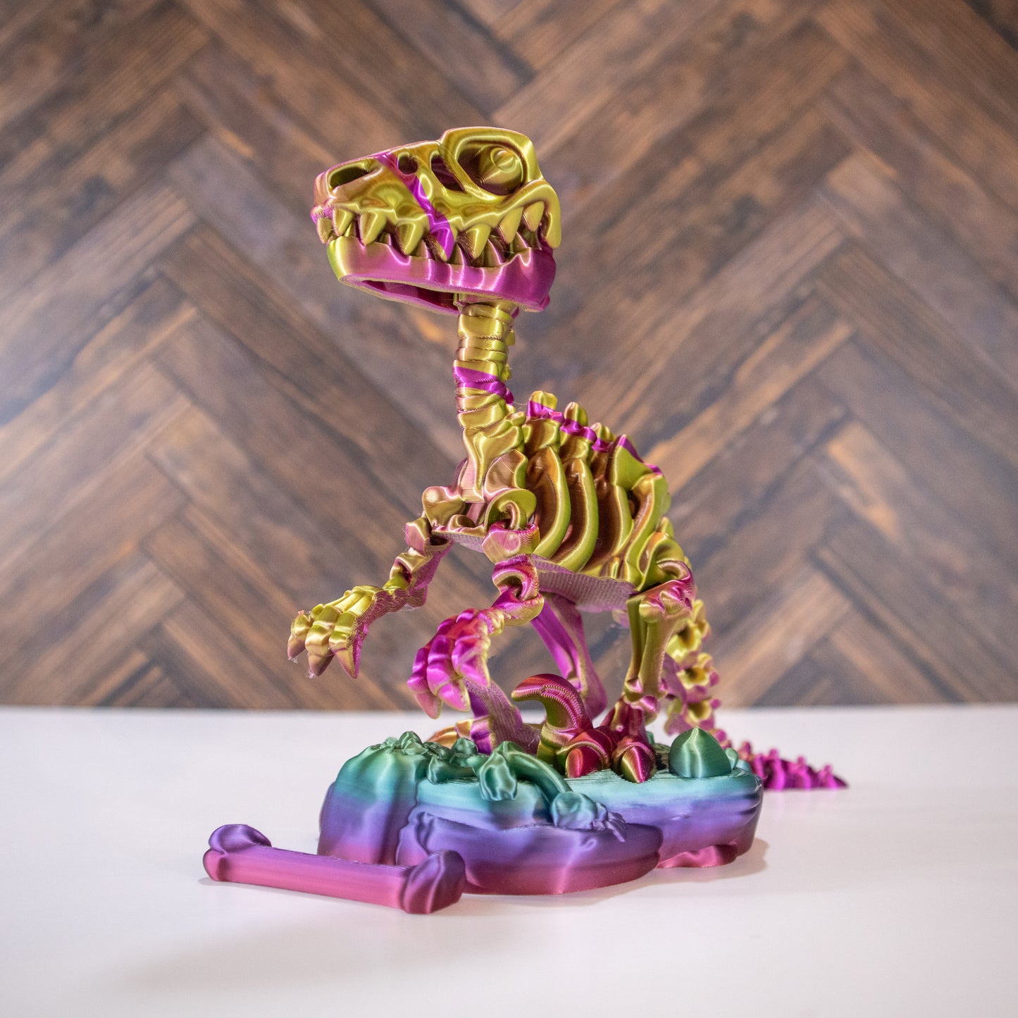 Raptor King: Fierce 3D-Printed Velociraptor