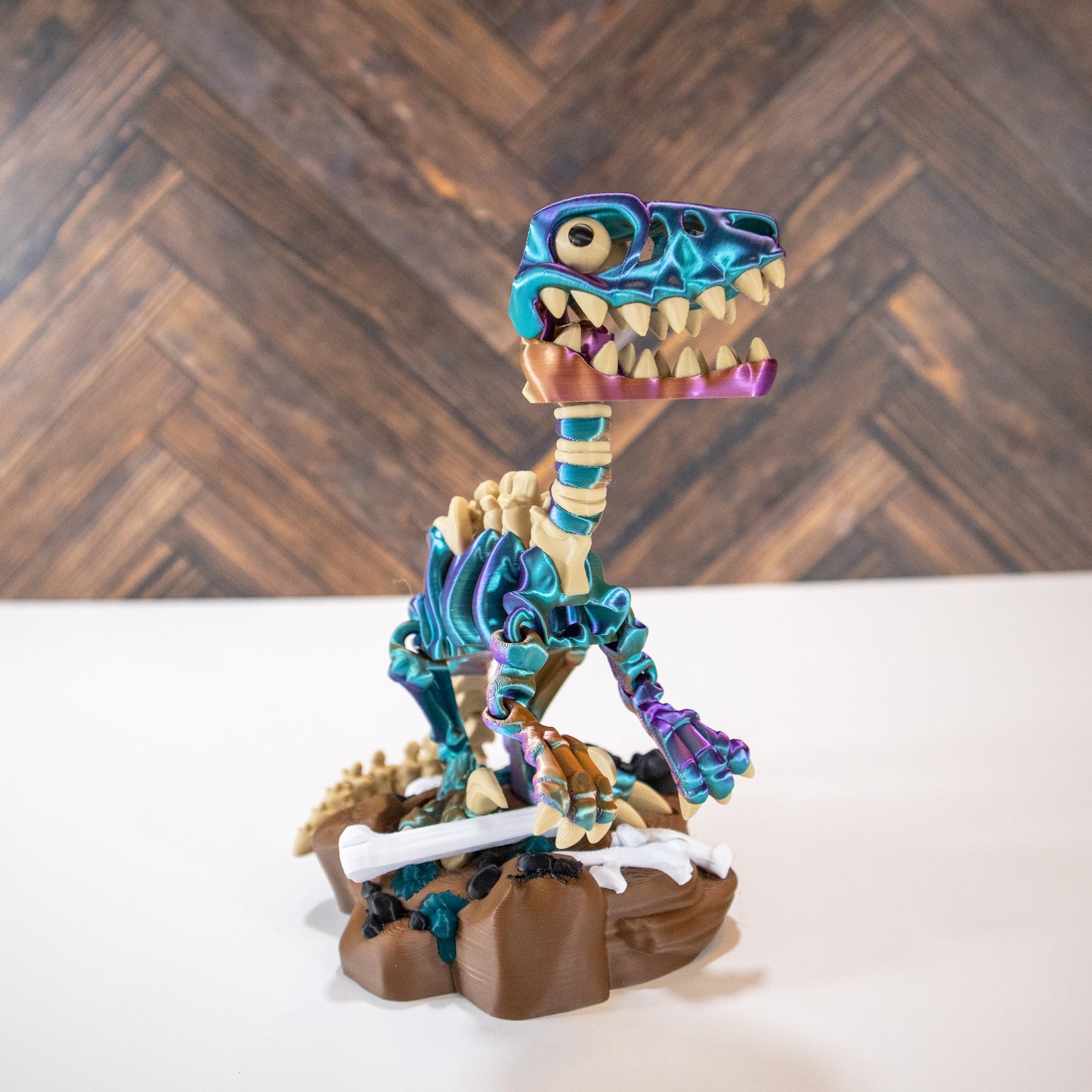 Raptor King: Fierce 3D-Printed Velociraptor