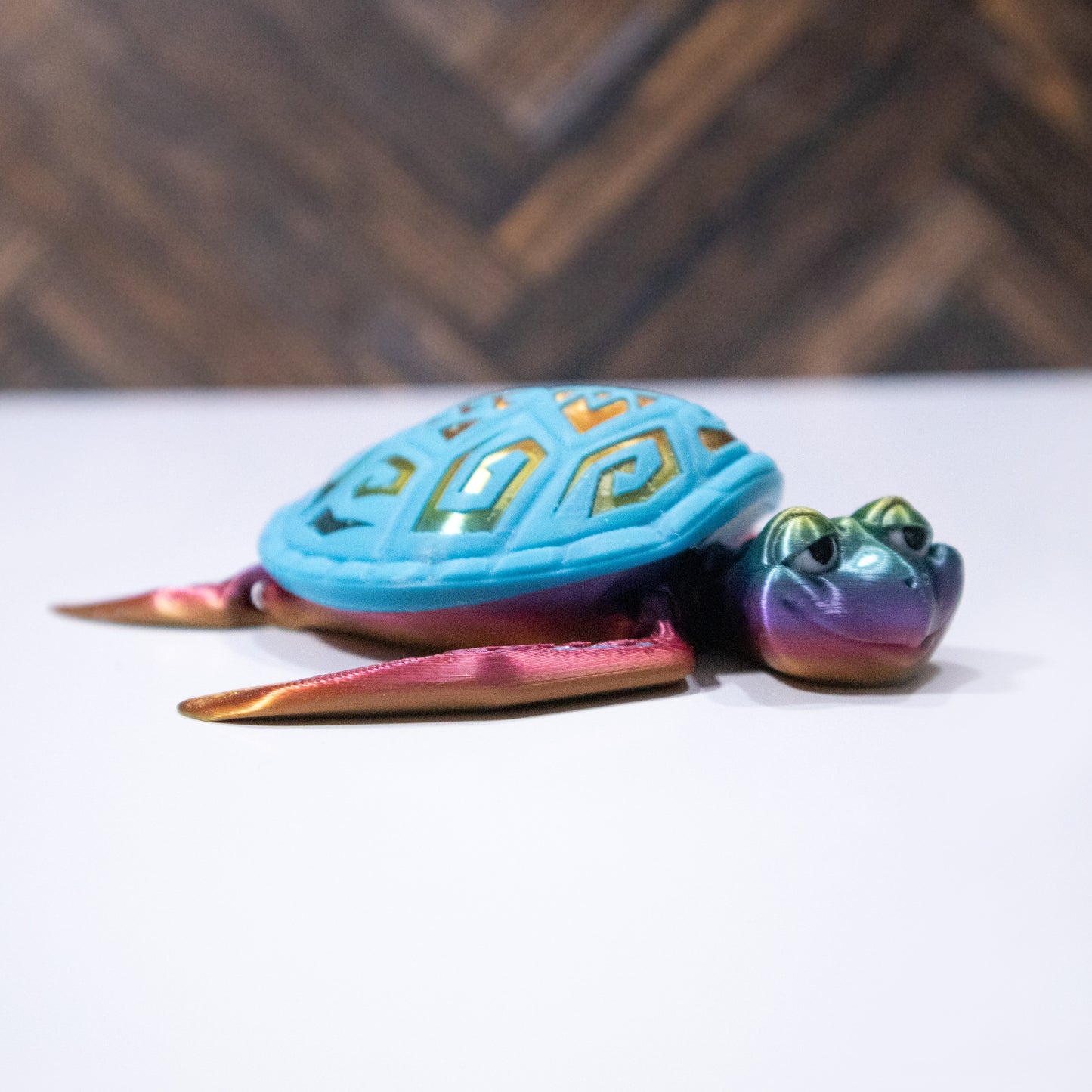 Tattooed Sea Turtle – Fully Articulating 3D Printed Figurine