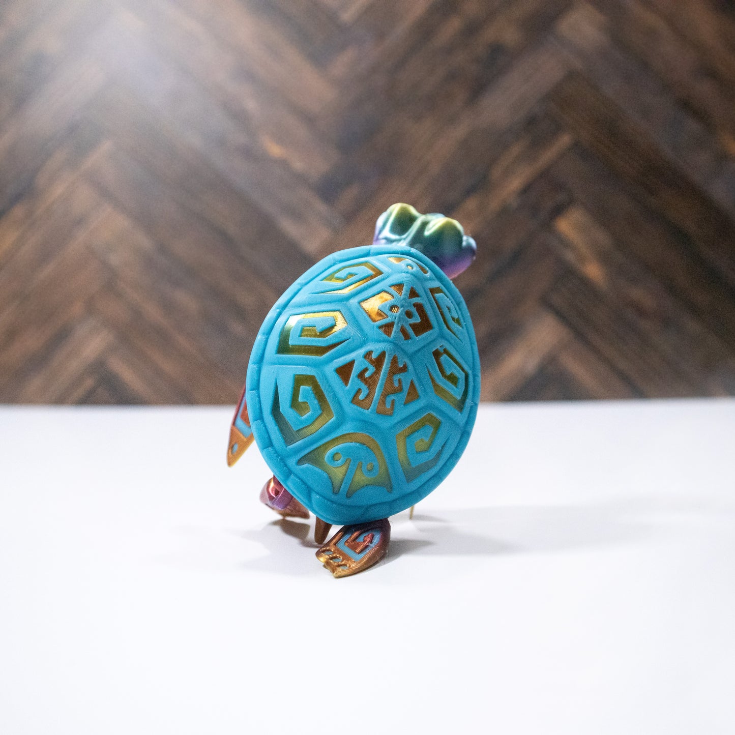 Tattooed Sea Turtle – Fully Articulating 3D Printed Figurine