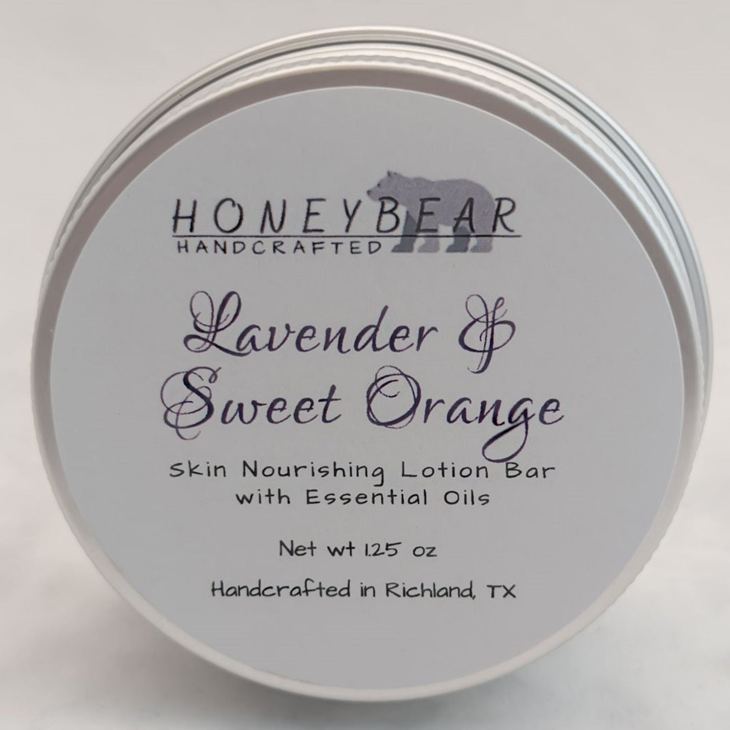 Lavender & Sweet Orange Lotion Bar with pure Essential Oils